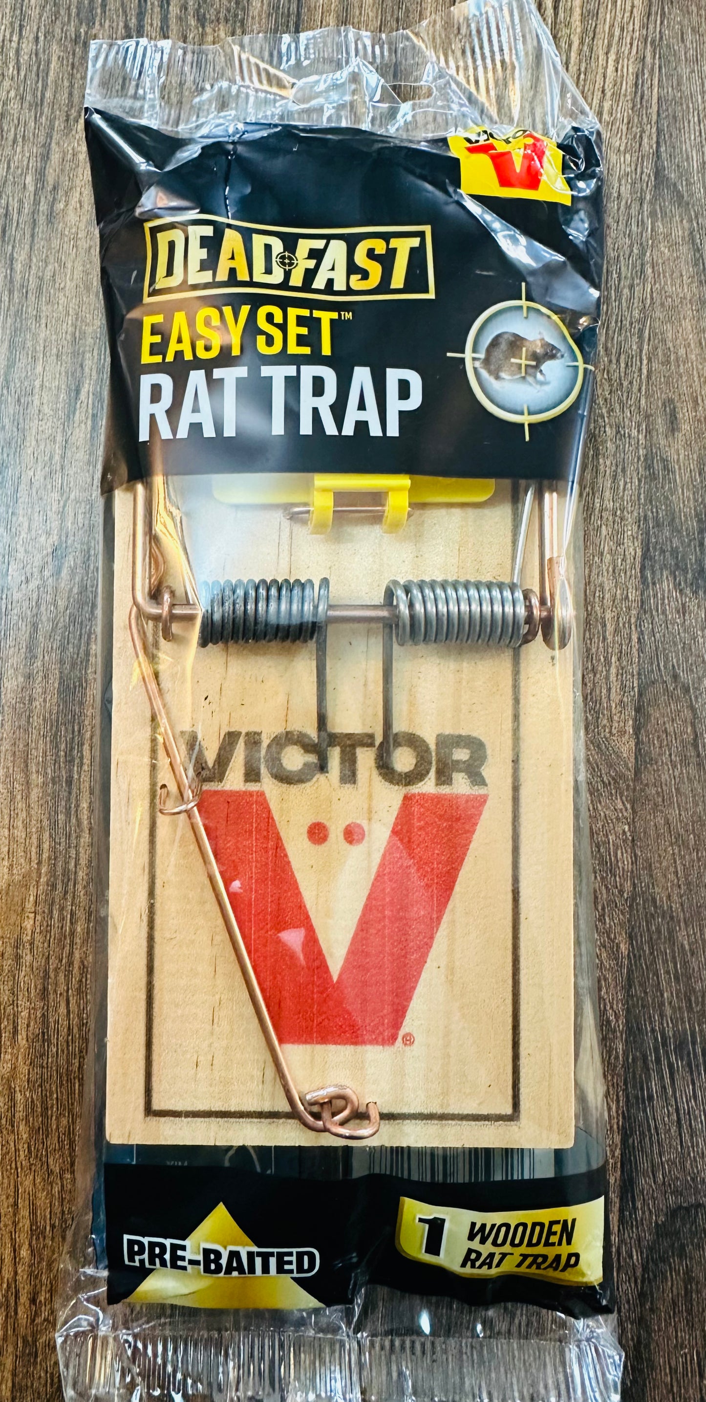 Baited rat trap
